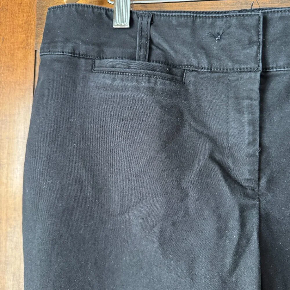 #2 White House Black Market Black Straight Leg Pants Size 12R